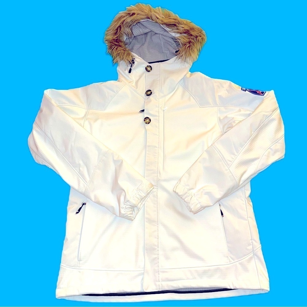 Phenix XL AeroThermal White Softshell Ski Jacket 10th Mountain Division Parka